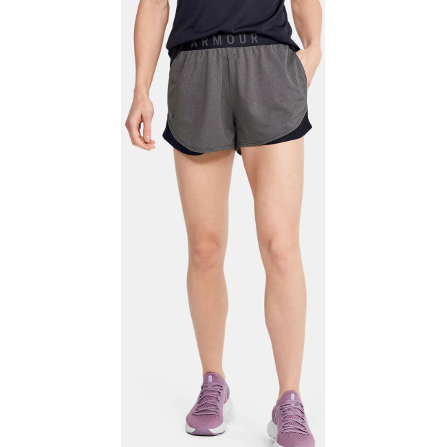 Under Armour Damen Play Up 3.0 Shorts in Carbongrau und Schwarz - Under Armour