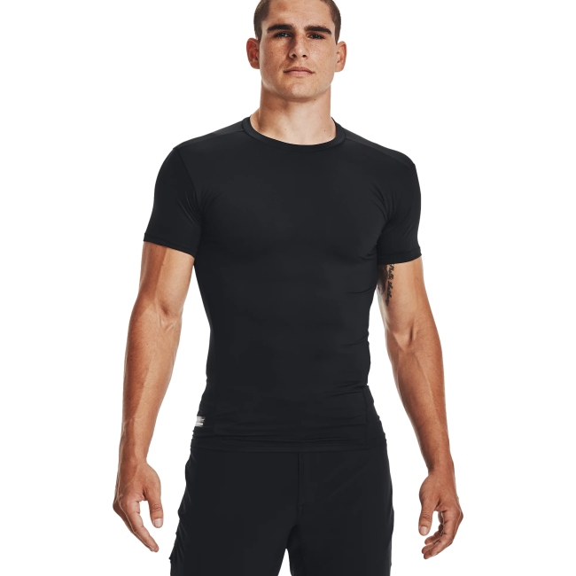 UA TAC HG COMP T heren T-shirt ZWART - Under Armour