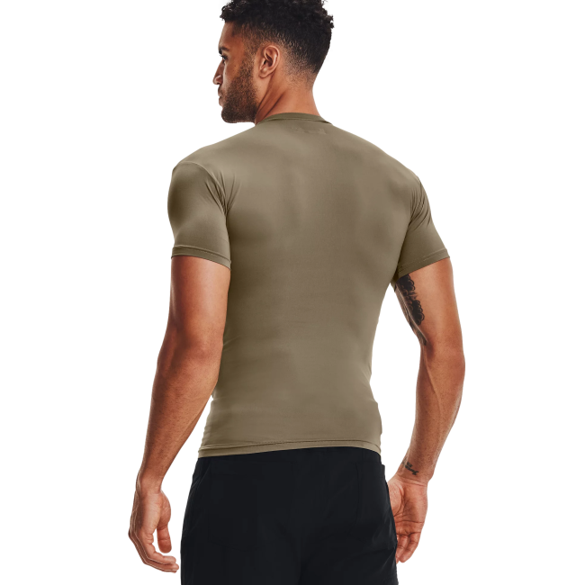 T-Shirt UA TAC HG COMP T HERREN TAN - Under Armour
