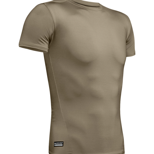 Tee-shirt UA TAC HG COMP T HOMME TAN - Under Armour