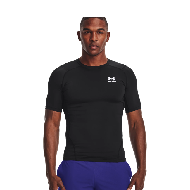 Kurzarm-Kompressionsshirt Schwarz - Under Armour
