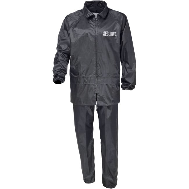 Tenue de pluie Sécurité Noir - CityGuard Tenue de pluie Sécurité Noir - CityGuard