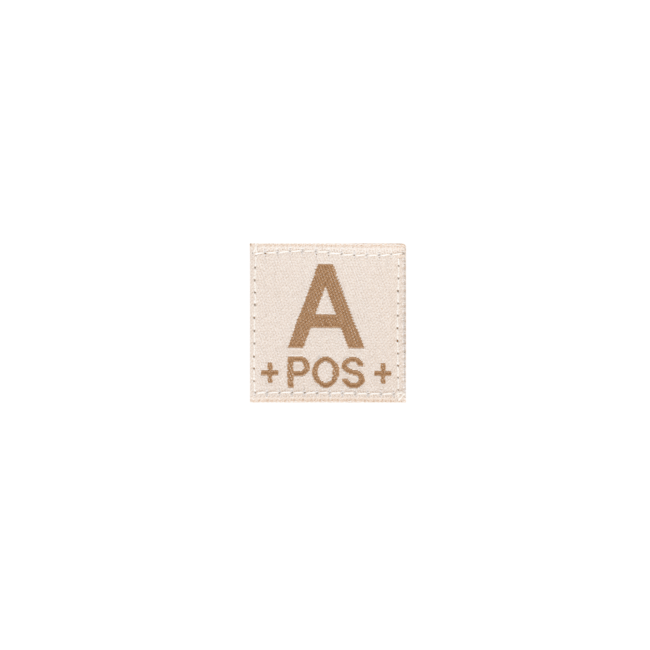 A Pos Bloedgroep Patch Woestijn - Clawgear