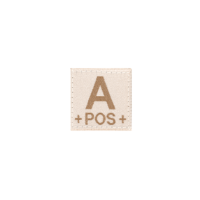 A Pos Blutgruppen Patch Desert - Clawgear