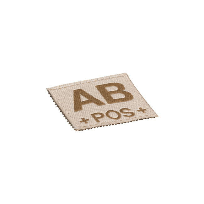 AB Pos Bloedgroep Patch Woestijn - Clawgear