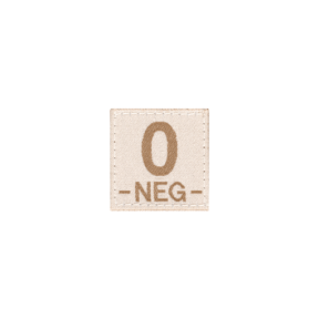 0 Neg Bloodgroup Patch Desert - Clawgear
