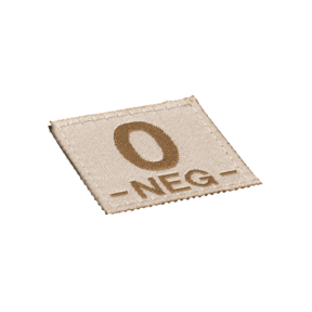 0 Neg Bloodgroup Patch Desert - Clawgear