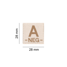 A Neg Blutgruppen Patch Desert - Clawgear