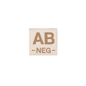AB Neg Bloodgroup Patch Desert - Clawgear