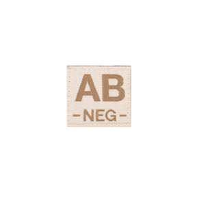 AB Neg Bloodgroup Patch Desert - Clawgear