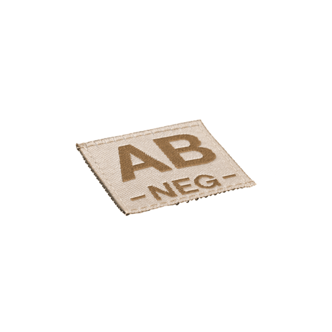 AB Neg Blutgruppen Patch Desert - Clawgear