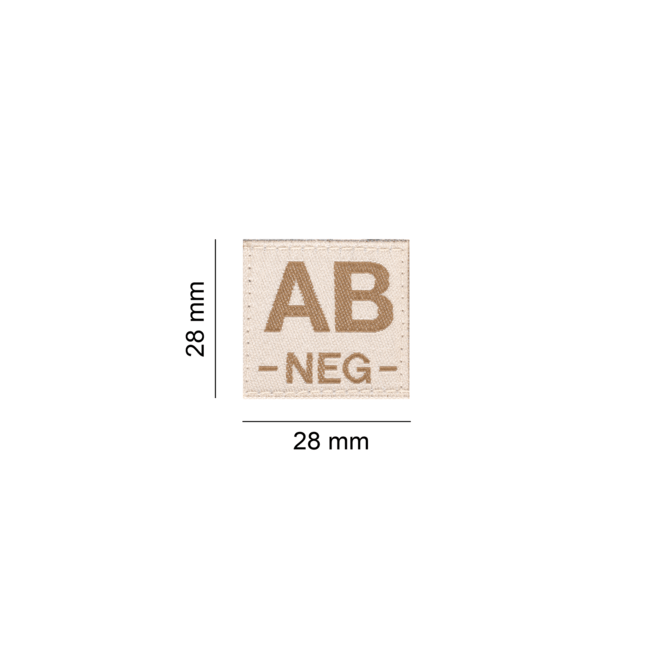 AB Neg Bloodgroup Patch Desert - Clawgear