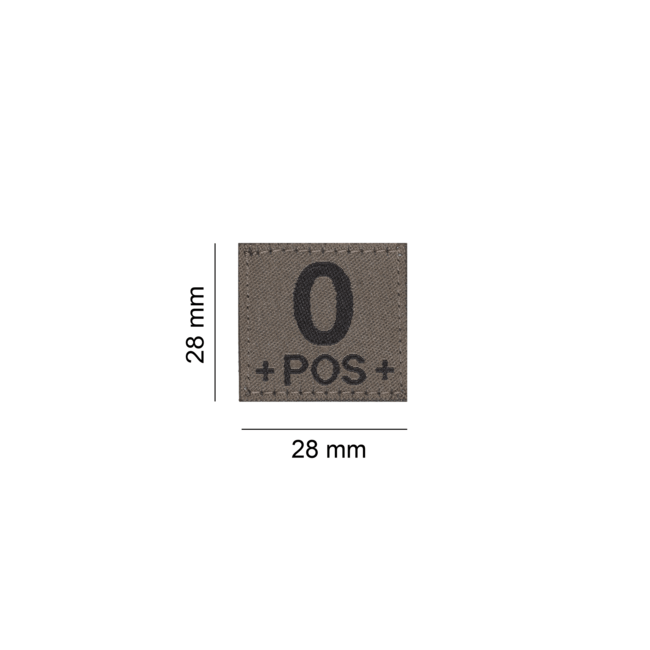 0 Pos Bloedgroep Patch- Clawgear