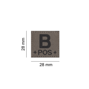 B Pos Blutgruppen Patch - Clawgear
