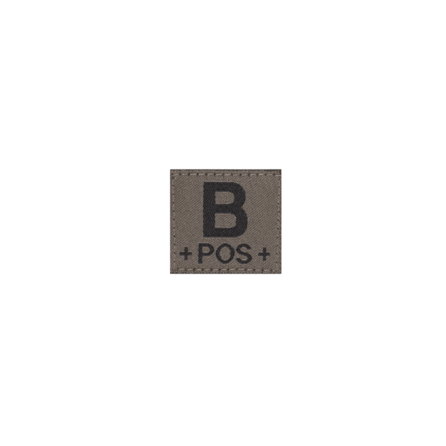 B Pos Bloedgroep Patch- Clawgear
