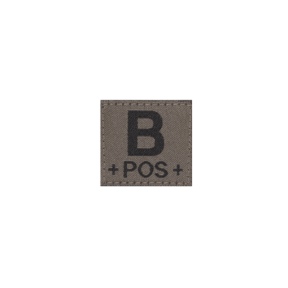 B Pos Blutgruppen Patch - Clawgear