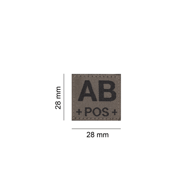 AB Pos Bloodgroup Patch- Clawgear