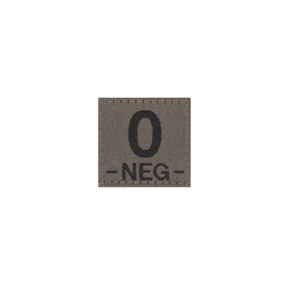 0 Neg Bloedgroep Patch- Clawgear
