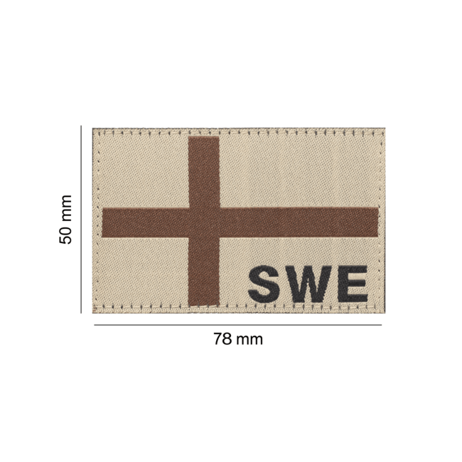 Sweden Flag Patch Desert - Clawgear