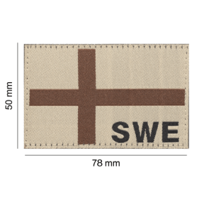 Sweden Flag Patch Desert - Clawgear
