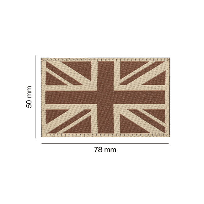 Großbritannien Flaggen Patch Desert - Clawgear