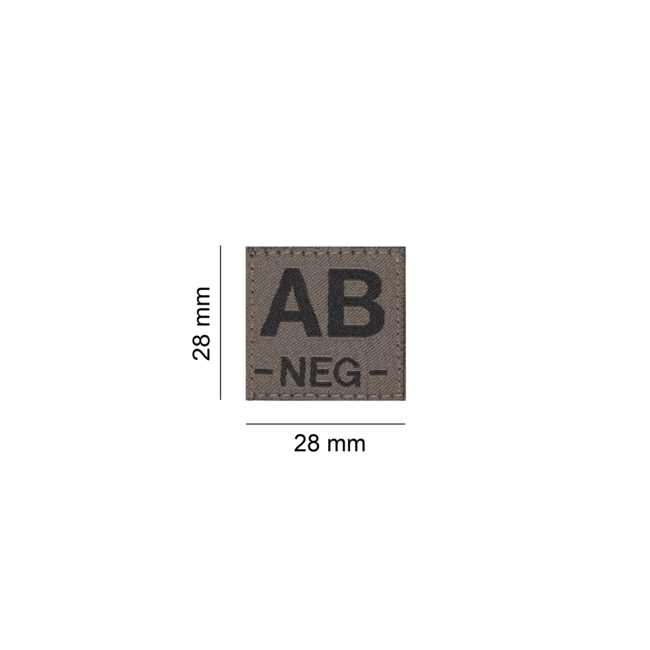 AB Neg Bloodgroup Patch- Clawgear