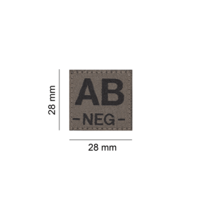 AB Neg Bloodgroup Patch- Clawgear