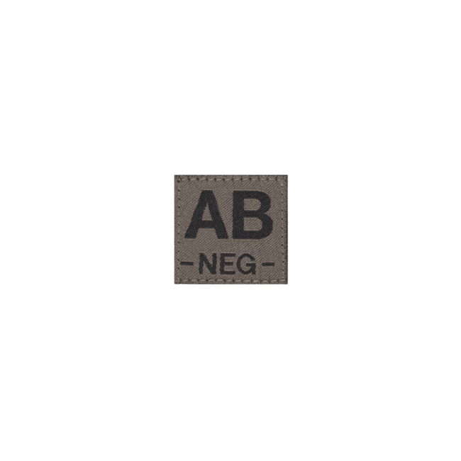 AB Neg Bloodgroup Patch- Clawgear