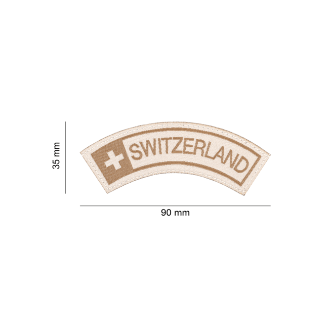 Switzerland Small Tab Patch Desert - Clawgear
