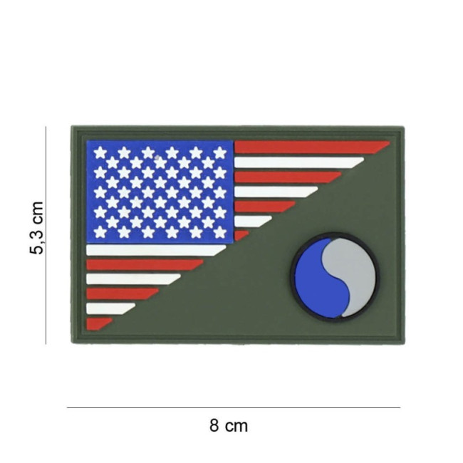 Patch 3D PVC demi-drapeau 29th Infantry - 101 Inc