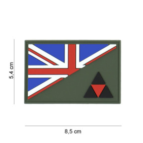 Patch 3D PVC Halve vlag 3rd infantry - 101 Inc