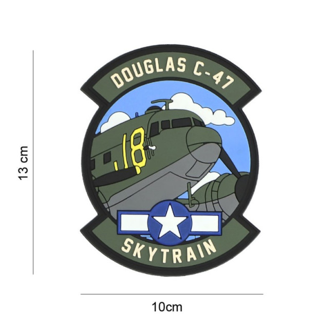 3D PVC Patch Douglas C-47 - 101 Inc