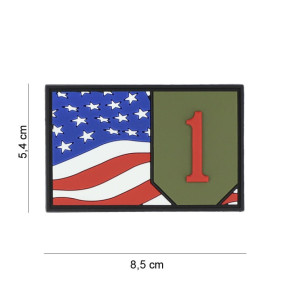 Patch 3D PVC drapeau 1st Infantry - 101 Inc