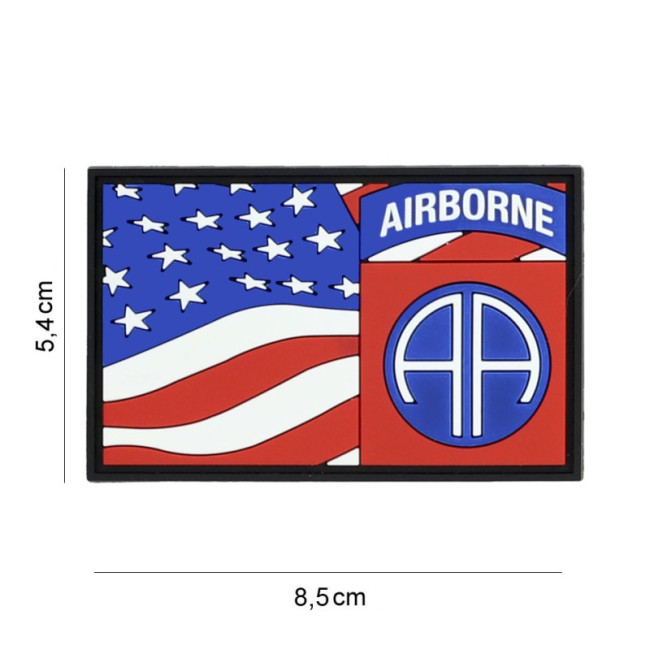 Patch 3D PVC drapeau 82nd Airborne - 101 Inc