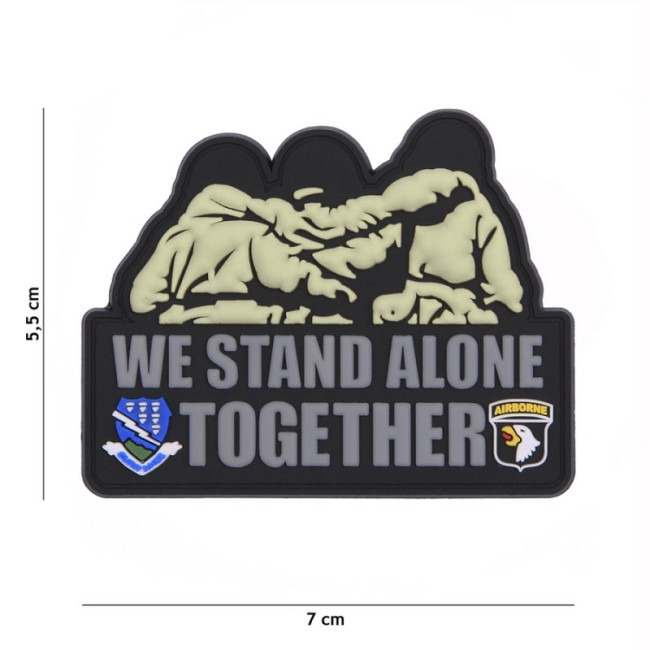 3D PVC Patch We Stand Alone Together - 101 Inc