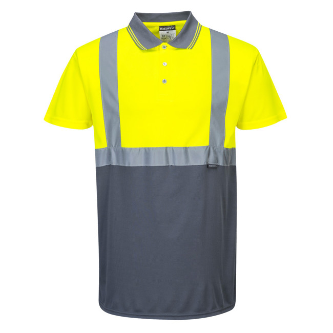 Polo tweekleurig Geel / Grijs - Portwest