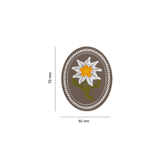 Edelweiss Patch Oval- Clawgear