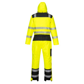 Combinaison d'hiver PW3 haute visibilité Jaune noir - Portwest