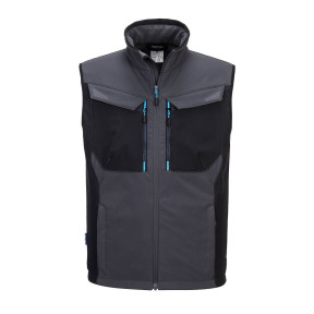 Kamizelka softshell bez rękawów WK3 szara metaliczna - Portwest