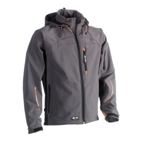 Veste Softshell grise à capuche - HEROCK