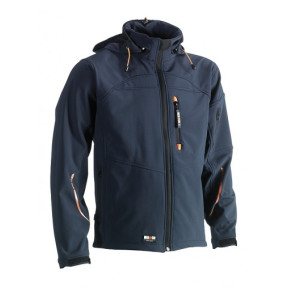 Veste Softshell marine à capuche - HEROCK