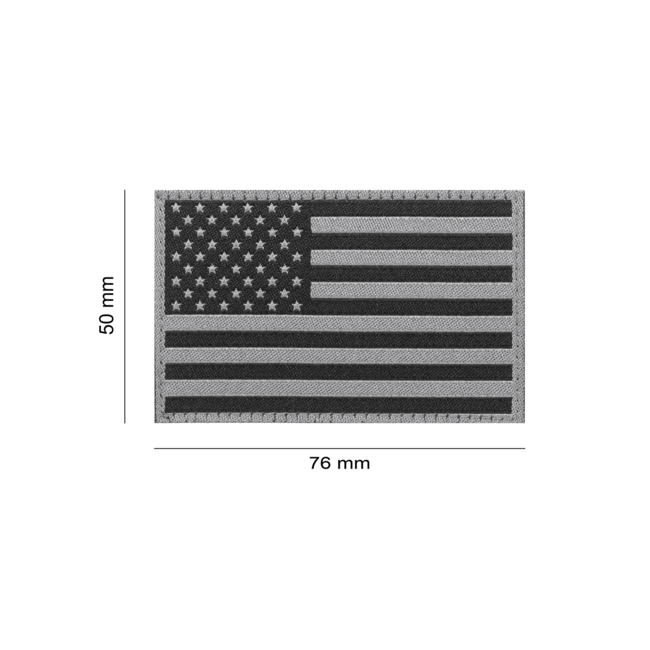USA Vlag Patch Zwart - Clawgear