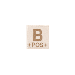 B Pos Blutgruppen-Patch Wüste - Clawgear
