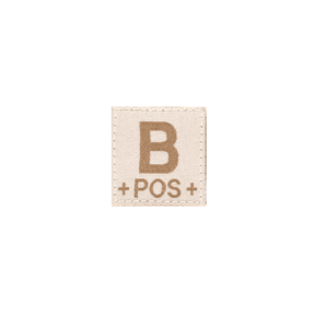 B Pos Bloodgroup Patch Desert - Clawgear