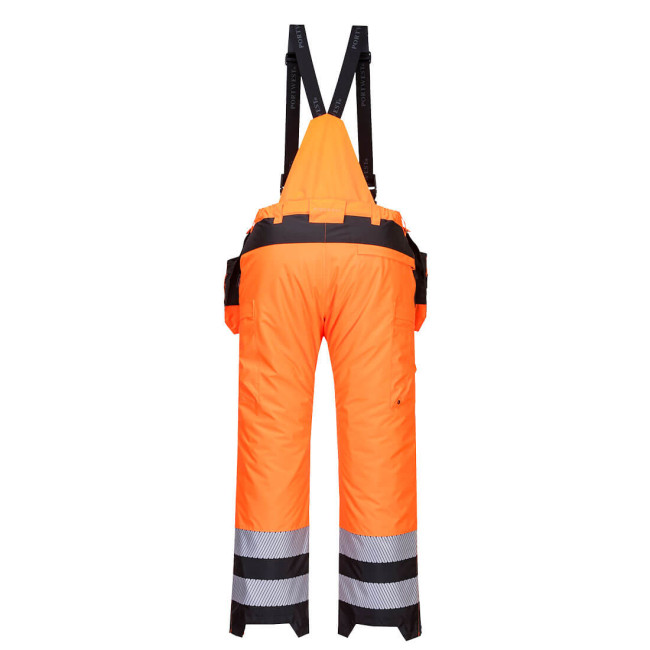 PW3 Warnschutz-Winterhose Orange Schwarz - Portwest