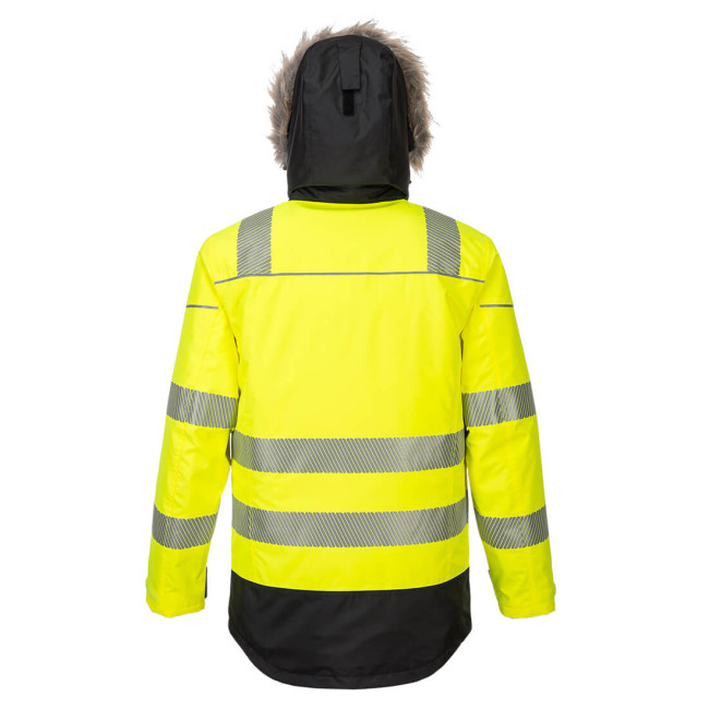 Parka hiver HV PW3 Jaune et Noir - Portwest