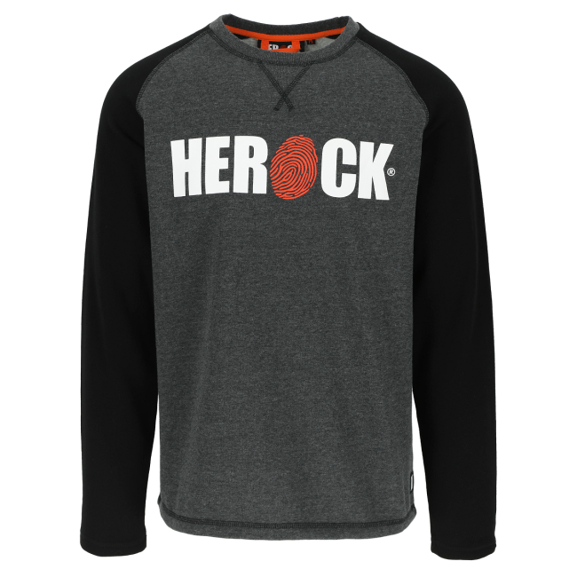 Arbeitssweatshirt Roles dunkelgrau und schwarz - Herock