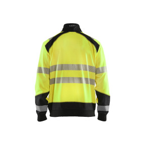 Warnschutz-Trucker-Sweatshirt Gelb fluoreszierend/Schwarz - Blaklader