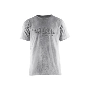 3D-Druck T-Shirt Grau meliert - Blaklader