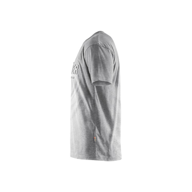T-shirt nadruk 3D Szary melanż - Blaklader